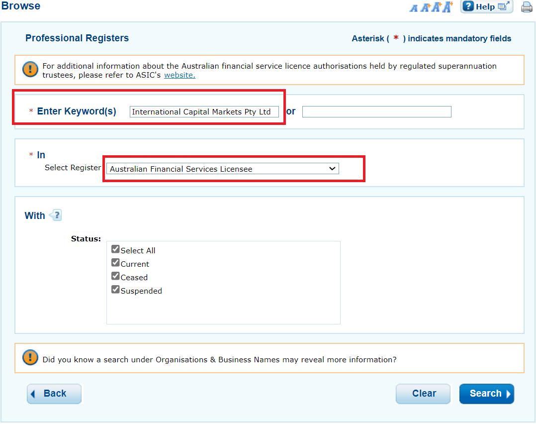 Australian Forex Broker License Check