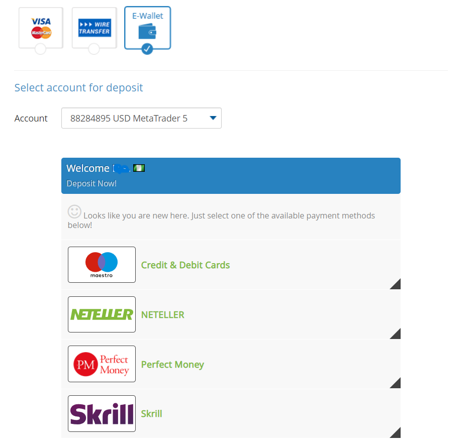 AvaTrade Nigeria e-wallet deposit methods