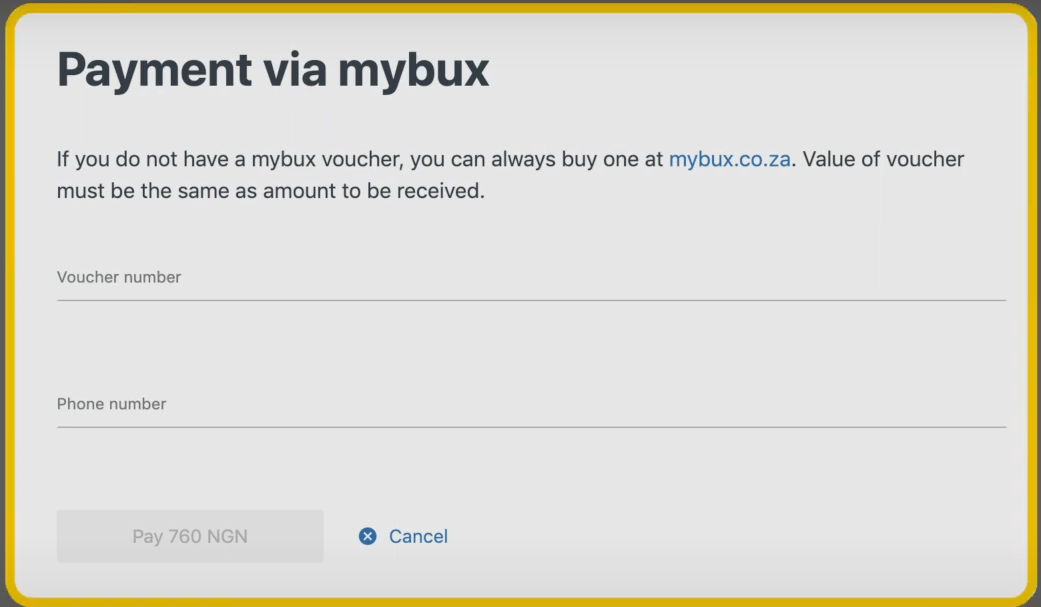 Exness Nigeria mybux deposit