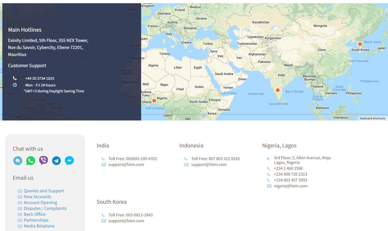 FXTM nigeria support