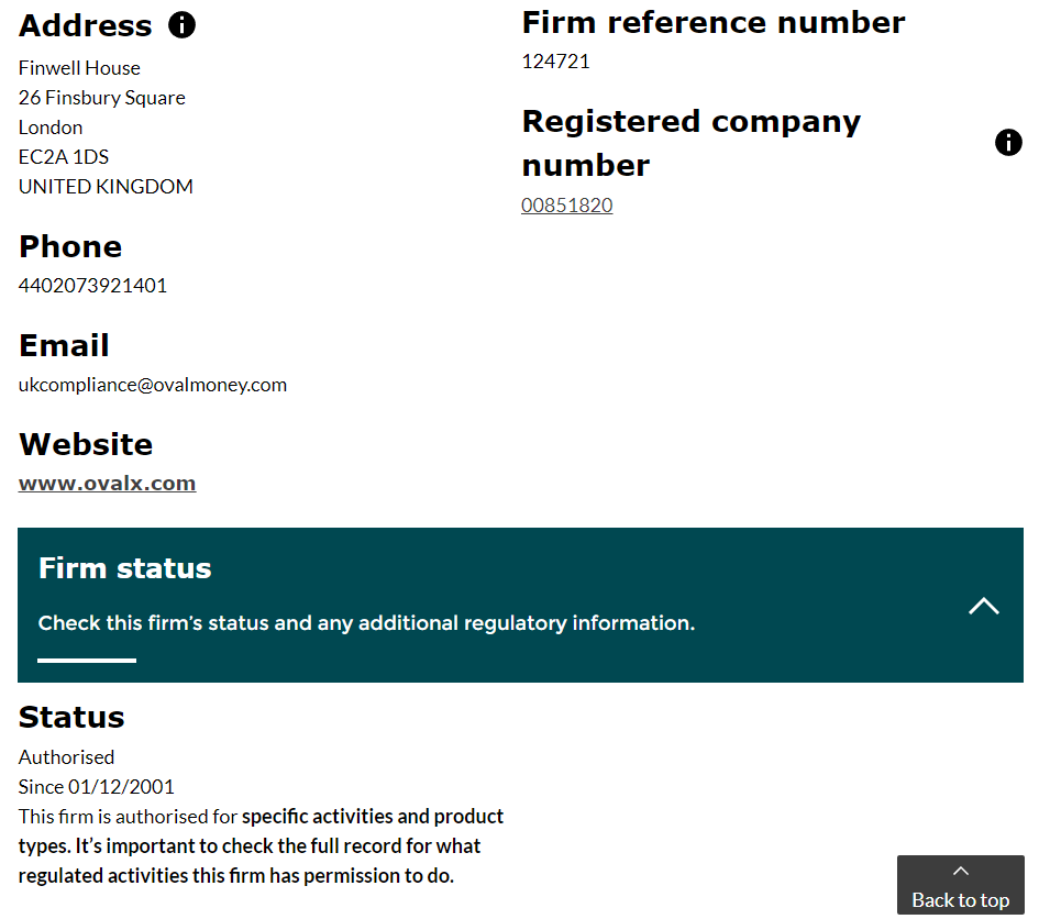 OvalX FCA license