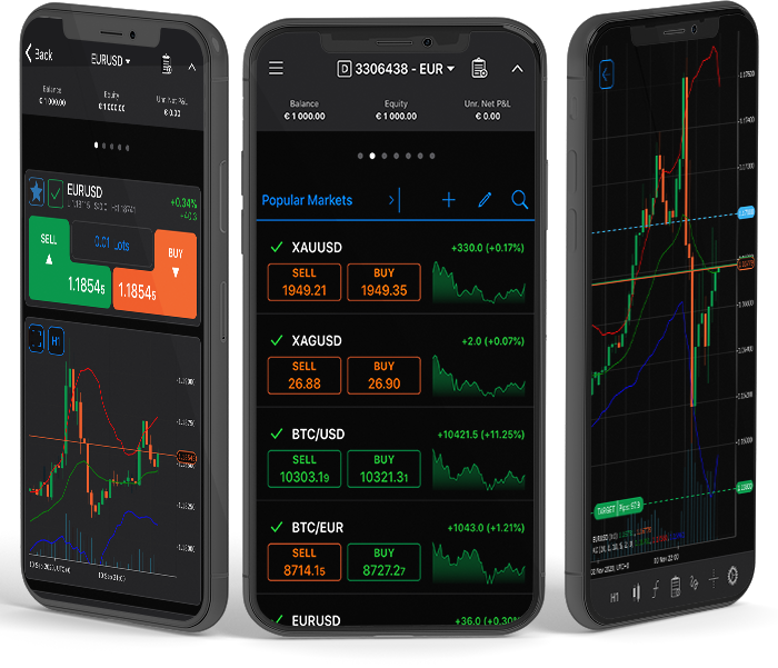 cTrader mobile trading application
